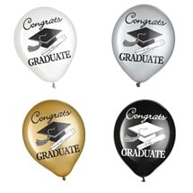 Congrats Grad 12" Latex Balloons